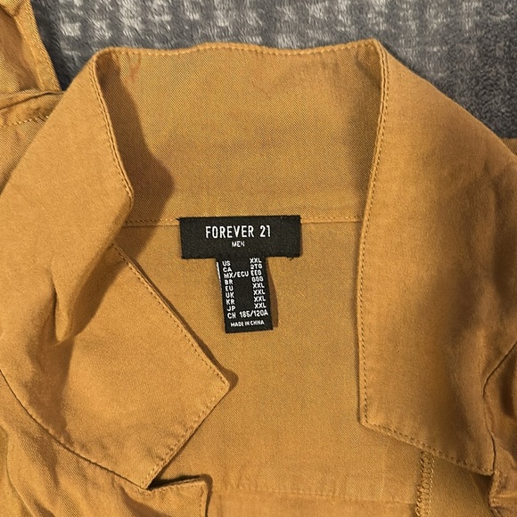 Forever 21 Mustard Yellow Casual Button Up - Picture 2 of 4